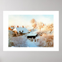 Dorf von Childrey, Oxfordshire Plakate