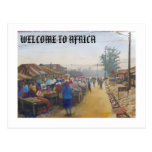 Dorfleute, WILLKOMMEN NACH AFRIKA Postkarte