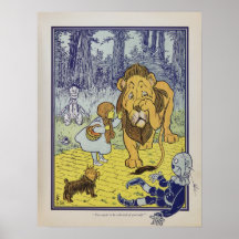 Dorothy trifft den feigen Löwe Poster