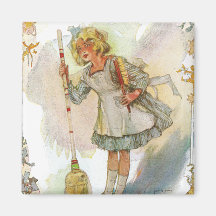 Dorothy tut Hausarbeit Vintage Unze Magnete