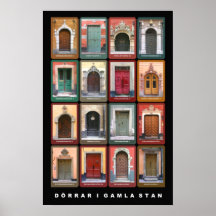 Dörrar i Gamla Stan, Stockholm Print