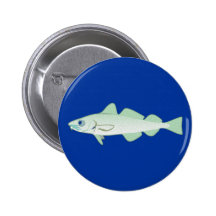 Dorsch codfish Fisch fish Button