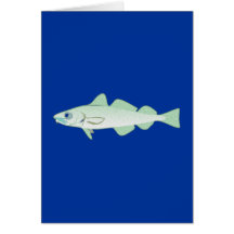 Dorsch codfish Fisch fish Grußkarten