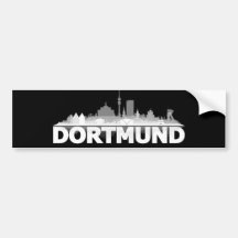 Dortmund City Skyline Autoaufkleber