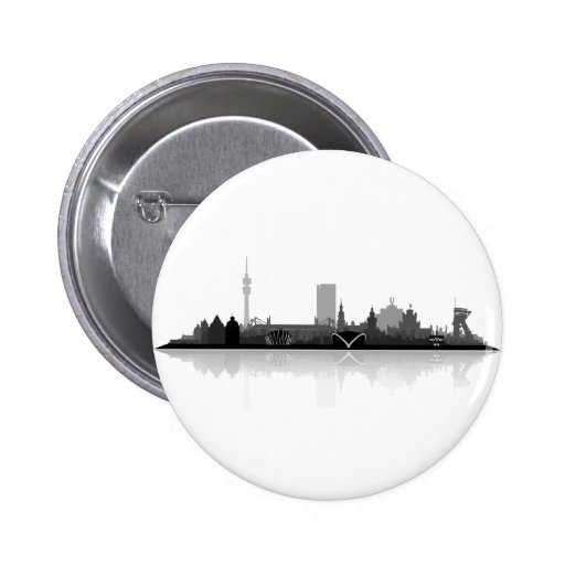 Dortmund City Skyline Button