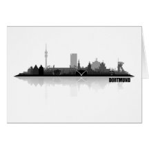 Dortmund City Skyline Grußkarten