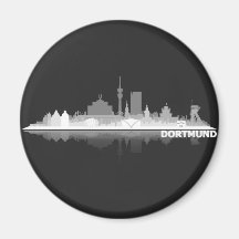 Dortmund City Skyline Kühlschrankmagnet