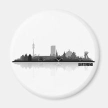 Dortmund City Skyline Kühlschrankmagnete