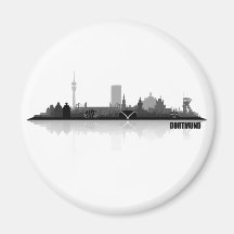 Dortmund City Skyline Kühlschrankmagnete