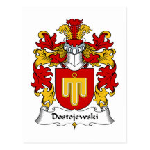 Dostojewski Familienwappen Postkarten