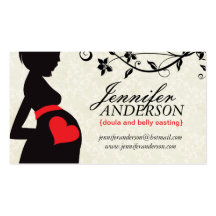 Doula, Hebamme-und Bauch Casting-Visitenkarten