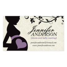 Doula, Hebamme-und Bauch Casting-Visitenkarten