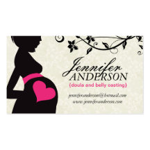 Doula, Hebamme-und Bauch Casting-Visitenkarten