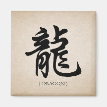 Drache-chinesischer Tierkreis-Zeichen-Symbolmagnet Magnete