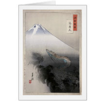 Drache, der auf den Himmeln, Ogata Gekko steigt Karte