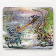 Drache des Ritter-n Mousepads