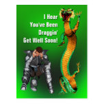 Drache erhalten gut postkarten