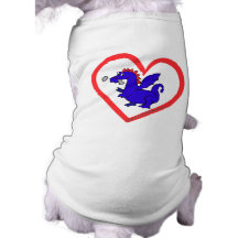 Drache-Herz Hunde Shirt