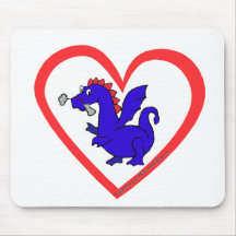 Drache-Herz Mauspad