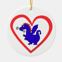 Drache-Herz Ornament