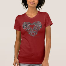 Drache-Herz-T-Stück Shirts