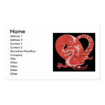 Drache-Herz-Visitenkarte