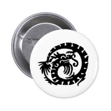 Drache kräuselte sich in einen Kreis Button