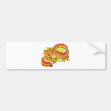 Drache-Krieger 5 Autoaufkleber