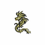 Drache-Krieger Besticktes Hoodie
