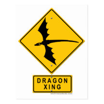 Drache XING Postkarte