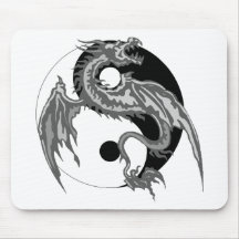 Drache Yin Yang Geschenk Mauspad
