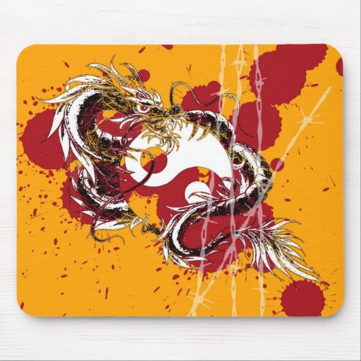 Drache yin Yang Mousepads