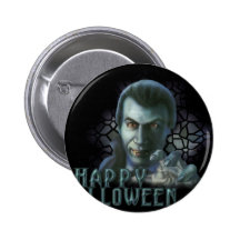 Dracula Halloween Button