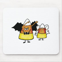 Dracula- und Engels-Süßigkeits-Mais Mousepads