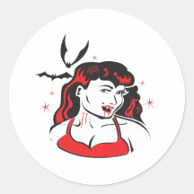 Draculas Braut Runde Sticker