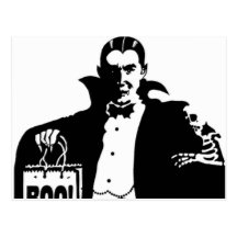 Draculas glückliches Halloween Postkarte