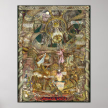 Draculas Schloss illustraton Schlossbräute Plakat