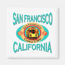 Drahtseilbahn San Francisco Kühlschrankmagnete