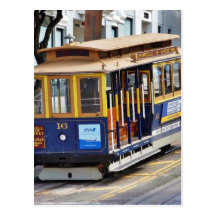 Drahtseilbahnen in San Francisco Postkarte