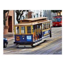 Drahtseilbahnen in San Francisco Postkarte