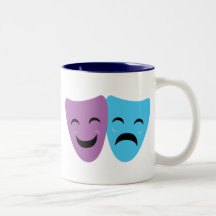 Drama-Masken Teetasse