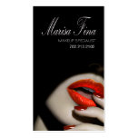 Drastische LippenMaskenbildner-Visitenkarte