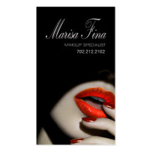 Drastische LippenMaskenbildner-Visitenkarte