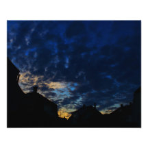 Drastischer Wolkenfotodruck