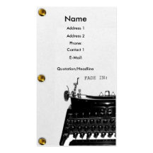Drehbuchautorscriptwriter-Film-Visitenkarte