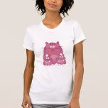 Drei einer Art, niedliches Cartoon Rosa karrt T-Sh