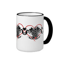 Drei Herzen Tribal Tasse