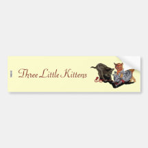 Drei kleine Kätzchen Auto Sticker