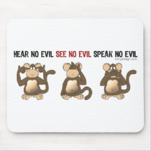 Drei kluge Affen Mousepads