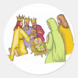 Drei Könige Birth Christus Stickers